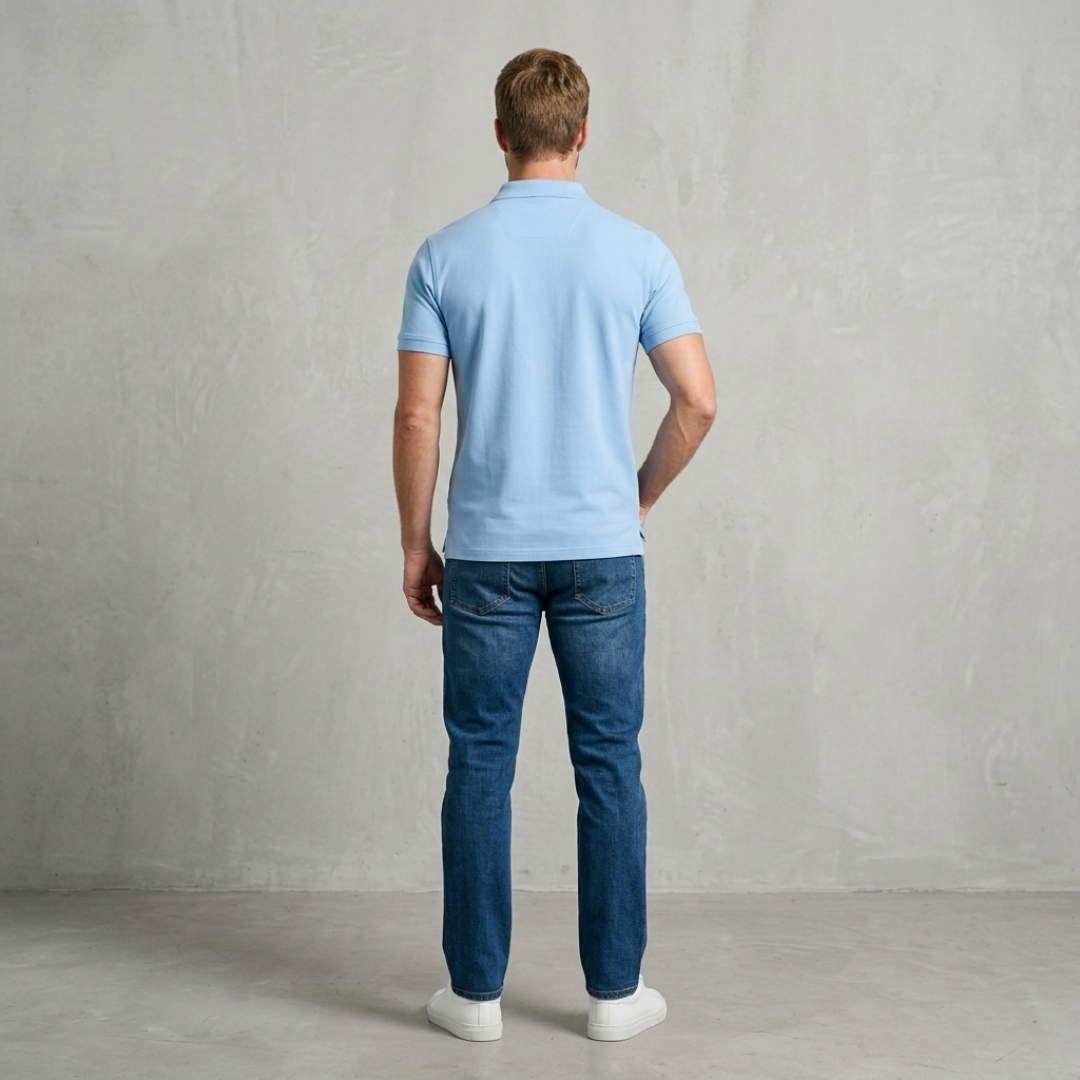 Noah - Polo T-shirt met Open Kraag