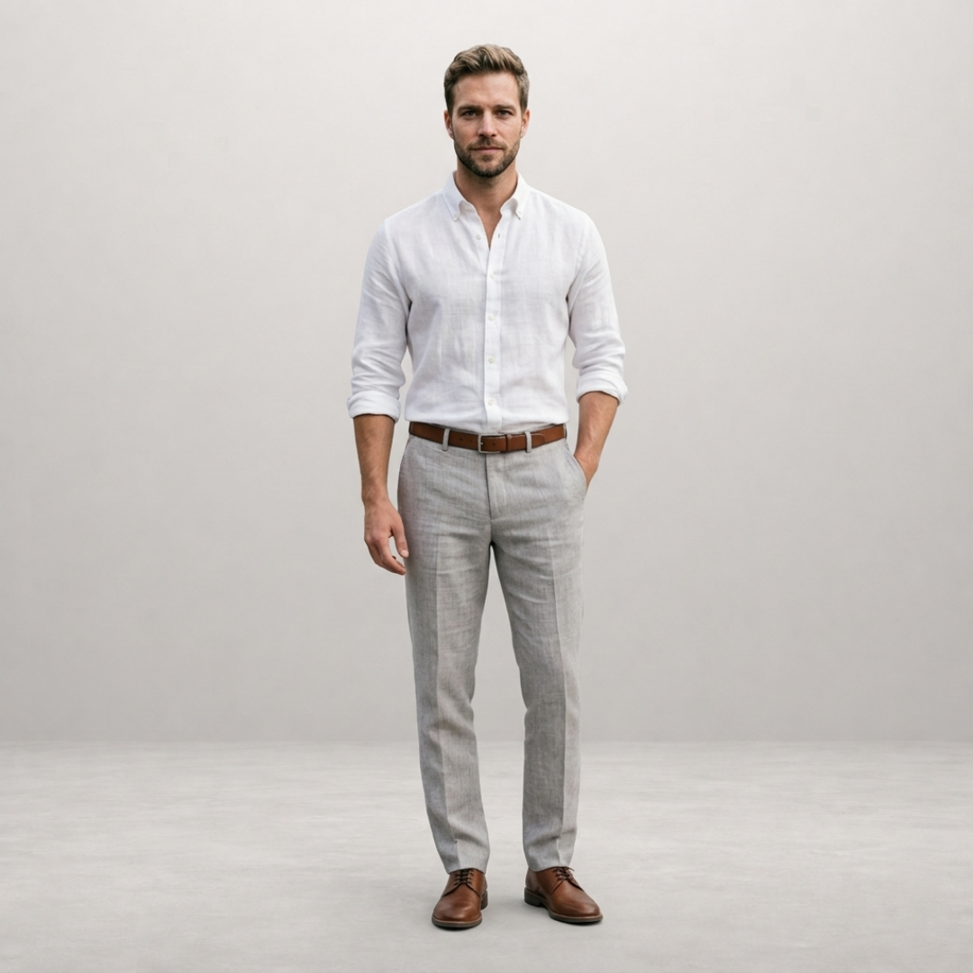 Luca - Elegante Linnen Pantalon