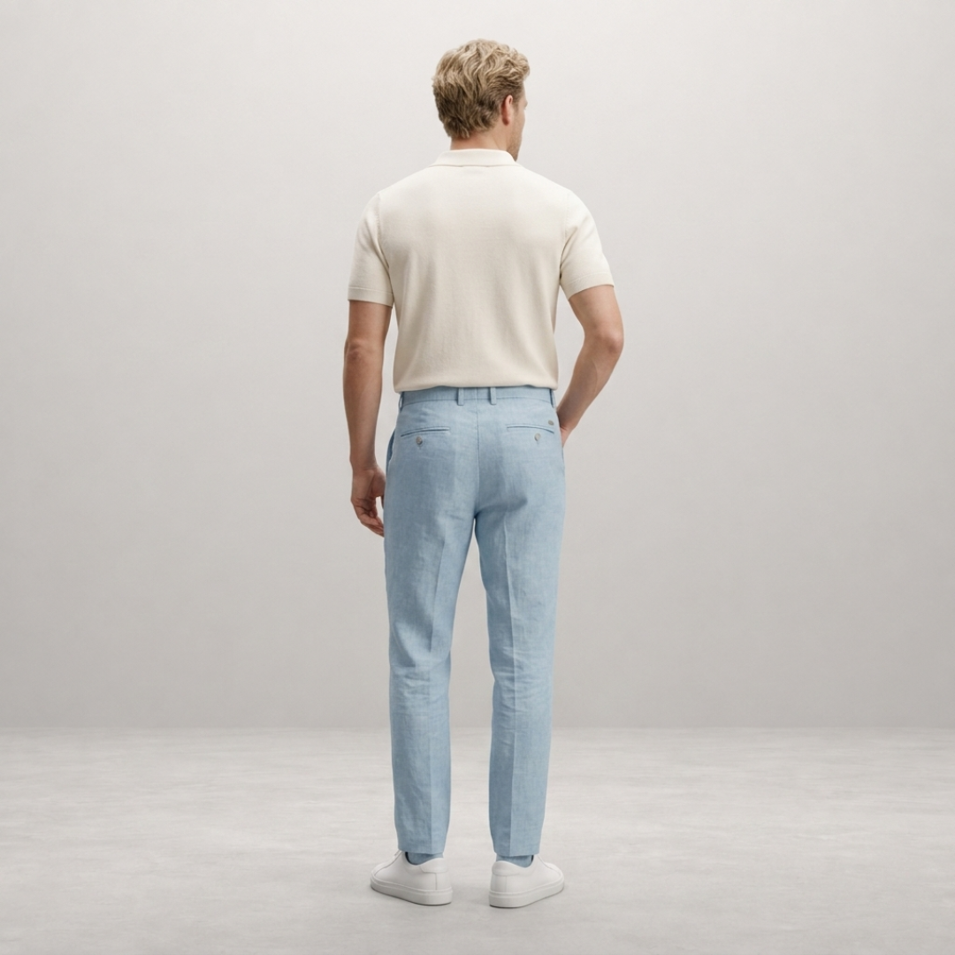 Daan – Linnen Broek met Trekkoord