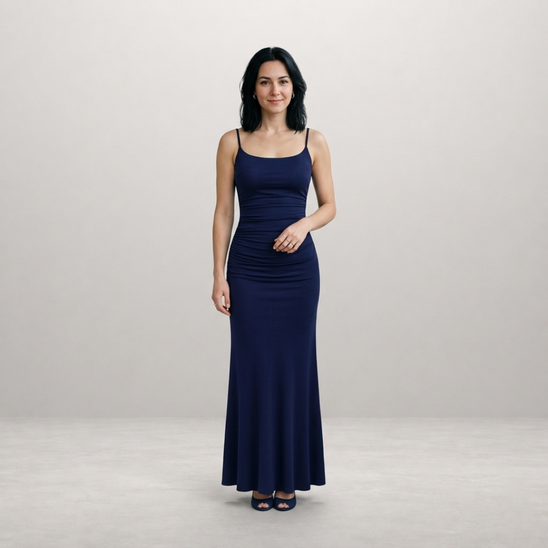 Isabelle – Elegante Satijnen Maxi Jurk