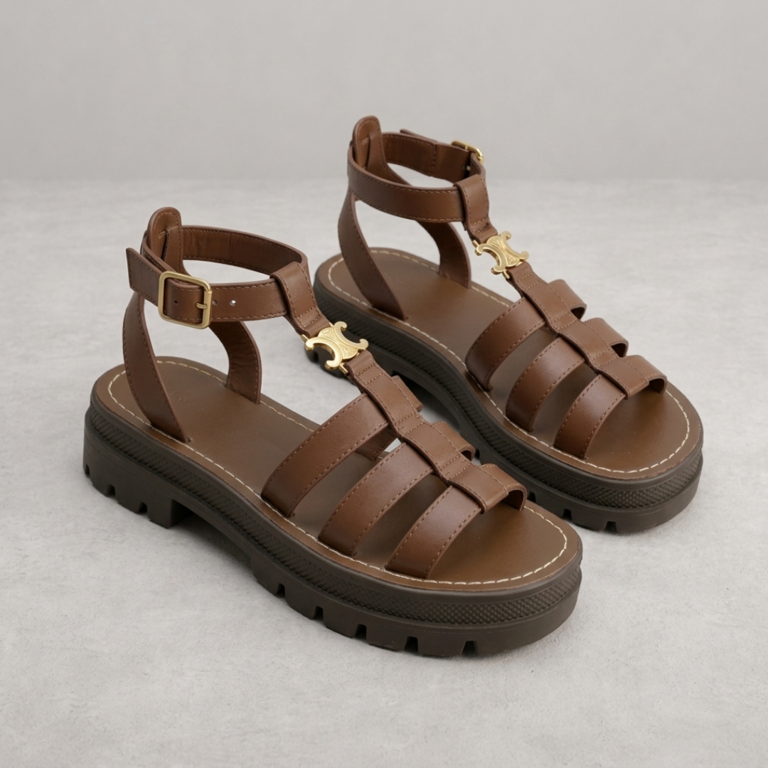Lotte – Stoere Plateau Gladiator Sandalen