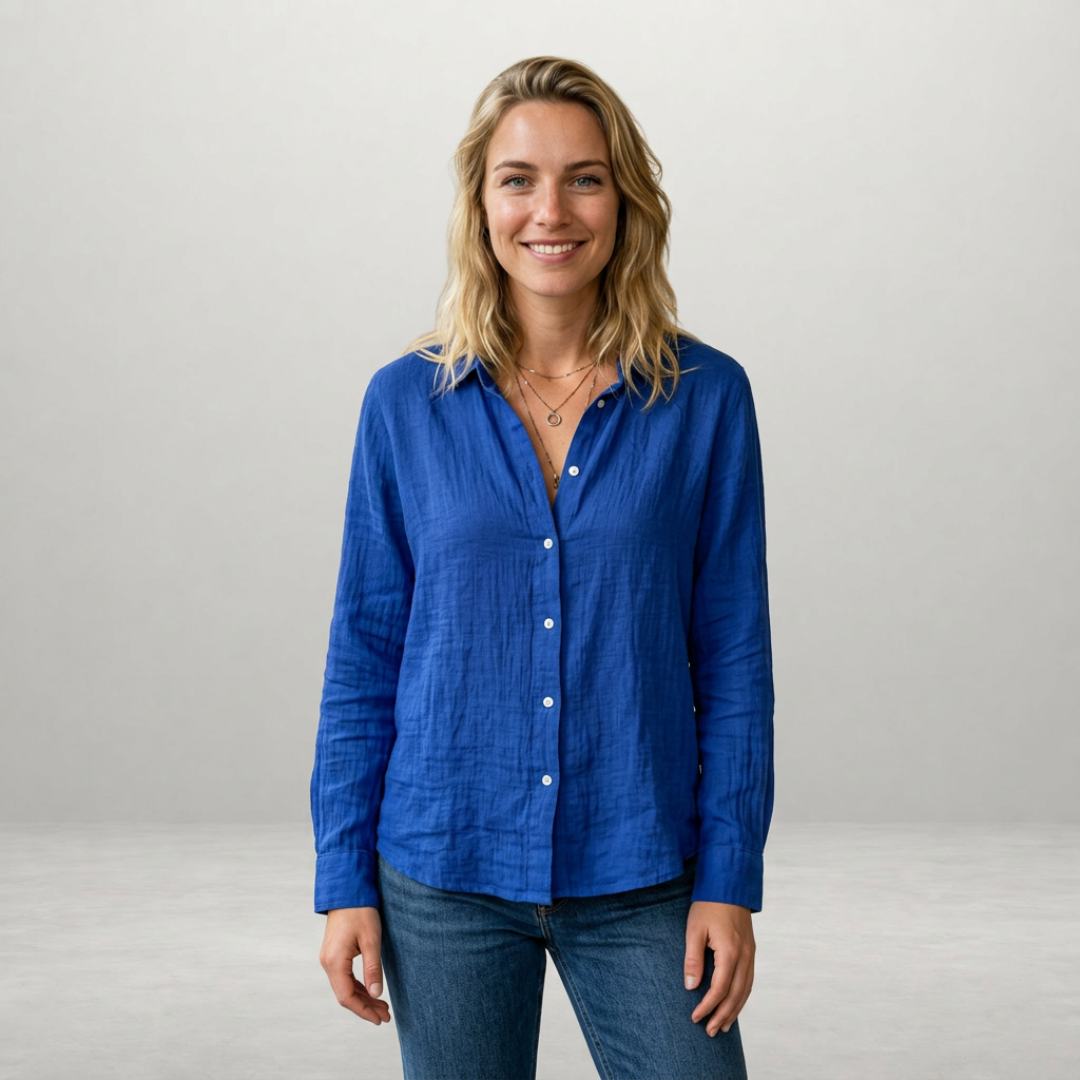 Noëlle - Luchtige Linnen Blouse