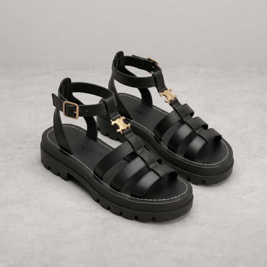 Lotte – Stoere Plateau Gladiator Sandalen