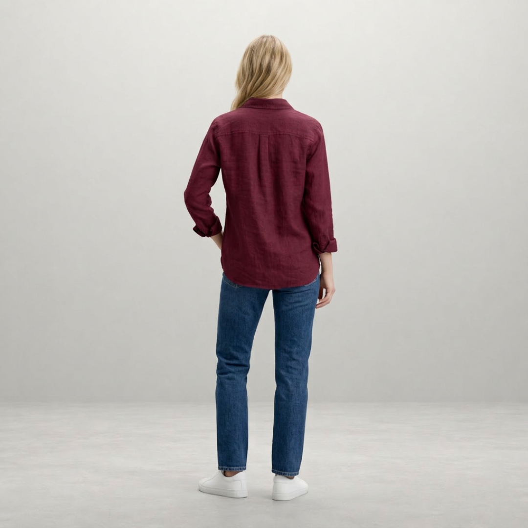 Noëlle - Luchtige Linnen Blouse